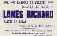 Buvard - Les lames Richard
